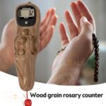 1 Pcs Mantra Jaap Mala Digital Counter Tally Counting Machine Finger Portable Hand Mini Ring Tasbih Misbaha -Different Use Naam Mantra Jaap Umpire (Light-Wooden) - Image 3