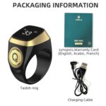 Smart Tasbih Zikr Ring, 20mm Muslim Digital Azan Alarm Clock, Tasbih Counter Smart Ring - Image 5