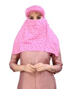 7 season's Cotton Short Scarf Cum Mask Universal Size/Usable for vehicle Driver for sunlight UV protection/White Printed Design - Image 3