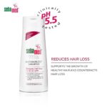 Sebamed Anti Hairloss Shampoo 200 ml|pH 5.5|Reduces Hairloss|Caffeine & Gingko Biloba| Hairfall| men & women |phthalates SLS and parabens free l Soap free l Toxin free l Clinically proven l - Image 3
