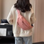 Waist Bag, Crossbody Bag for Men Women, Large Capacity Chest Bag for Travel, Gym, and Outdoor Activities, Durable Polyester Nylon Fabric, Adjustable Shoulder Straps, 30cm x 15cm x 9cm - Image 5