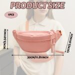 Waist Bag, Crossbody Bag for Men Women, Large Capacity Chest Bag for Travel, Gym, and Outdoor Activities, Durable Polyester Nylon Fabric, Adjustable Shoulder Straps, 30cm x 15cm x 9cm - Image 6