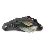 xcluma Waist Pack Travel Handy Hiking Zip Pouch Document Money Phone Belt Sport Bag Bum Bag for Men and Women Polyester (Grey) - Image 6