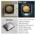 4x4 Islamic Night Lamp with Allah | White LED Light for Bedroom, Kids Room & Prayer Room | Muslim Home Décor | Festival & Corporate Gift (Black04) - Image 4