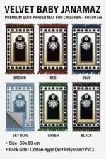Baby janamaz, Children Prayer mat (Blue, small3, Geometric4) - Image 3