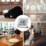 Azan Clock, Automatic Worldwide Digital 8 Azan Prayer Sounds Muslim Prayer Clock for USA Home Decor (White-1) - Image 7