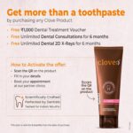 Clove Ultimate combo, FREE ₹2000 Dental Treatment/ Services With Every Pack, Ultimate Toothpaste with ultra soft toothbrush , Cavity Prevention , Teeth Whitening , Healthy Gums & Oral Care , 4160 dupont tynex bristles - Image 4