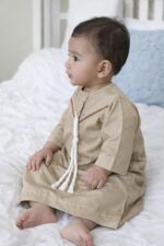 Baby Boy Cotton Jubba Thobe | Arabic Jubba for kids Boy | Arab Sheikh Dress for Baby Boy | Eid & Ramadan Dress for Kids - Image 4