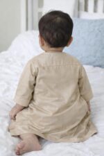 Baby Boy Cotton Jubba Thobe | Arabic Jubba for kids Boy | Arab Sheikh Dress for Baby Boy | Eid & Ramadan Dress for Kids - Image 5