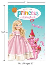 Princess Colouring Book (Giant Book Series): Jumbo Sized Colouring Books - Image 4