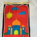 HADIYAH Rectangle Adventure Kids Design Premium Janamaz | Prayer Mat with Name Customisation Option | Soft Velvet Prayer Rug - Image 4