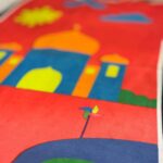 HADIYAH Rectangle Adventure Kids Design Premium Janamaz | Prayer Mat with Name Customisation Option | Soft Velvet Prayer Rug - Image 5