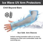 UV Protection Arm Sleeves with Thumb Holes, Nylon Sun Protection Hand Cover for Running and Cycling, Unisex - Image 5