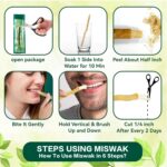 Datun -Natural Meswak Stick Herbal Wooden Teeth Cleaning Toothbrush Natural Miswak Stick Toothbrush – Traditional & Organic Dental Care Solution Sourced from the Miswak Datun tree ( Peelu tree ) Pack 0f 1 - Image 4
