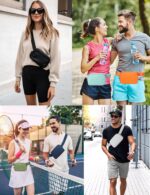 Belt Bag Waist Pack Bum Bag Crossbody Fanny Pack for Women and Men with Adjustable Strap Small Waist Pouch for Travel Workout Running Hiking(Gray) - Image 4