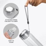 MILTON Hector 1000 Water Bottle, 1 Litre, Reusable Plastic Fridge Bottle, BPA Free and Leak Proof Bottles for Travel, Work, Pack of 1, Grey - Image 5