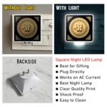 4x4 Islamic Night Lamp with Allah | White LED Light for Bedroom, Kids Room & Prayer Room | Muslim Home Décor | Festival & Corporate Gift (White04) - Image 4