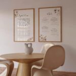 VIBBES Islamic Wall Art Set, Ayatul Kursi and 4 Quls, Set of 2-20x14 Inch Wooden Framed Pieces, Floral Design - Image 3