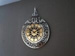 Auromin Acrylic Allah Islamic Wall Clock for Living Room | Muslim Arabic Calligraphy Wall Clock for Home Decor | Big Size Stylish Islamic Wall Decorative Item for Muslims - Image 3