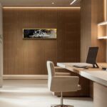 Craftnest Creations Hasbi Allah Islamic Wall Art | 6x20 Inch Shiny Reflective Frame | Hasbunallahu Wa Ni'mal Wakeel Calligraphy Canvas | Modern Muslim Home & Prayer Room Decor (Design 12) - Image 3