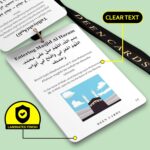 Umrah Dua Cards – 32-Page Umrah Guide Book – Umrah Cards with Lanyard – Includes Duas and Supplications – Pocket-Size Umrah Guide Cards – Durable 400gsm Cards - Image 4