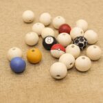 ecofynd 25mm, 50 Pieces Natural Wood Beads, Unfinished Loose Wood Beads for Craft Making, Home Décor, DIY Jwellery Making - Image 3