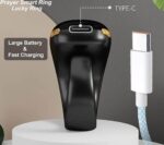 Tasbih Smart Tasbih Ring, Black, 5 Adjustable Sizes, Large Battery and Type-C Fast Charging, Electronic Prayer Ring - Image 3