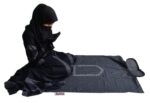 Attached Safri Travel Prayer Mat Water Proof Pocket Friendly Polyester (Black) - Image 4