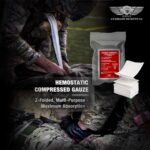 EVERLIT Emergency Trauma Kit, CAT GEN-7 Tourniquet 36" Splint, Military Combat Tactical IFAK for First Aid Response, Critical Wounds, Severe Bleeding Control (Black Camo) - Image 7