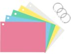 AccuPrints 100 Coloured Index Flash Cards Tray - 5 Colours - 3x5 inch - 100 Cards - 200 GSM Thick (Unruled) - Image 3