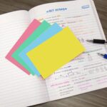 AccuPrints 100 Coloured Index Flash Cards Tray - 5 Colours - 3x5 inch - 100 Cards - 200 GSM Thick (Unruled) - Image 5