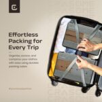 Crasome Packing Cubes for Travel, Travel Organizer for Men & Women, Toiletries & Clothes Storage Bags, Travel Organizer Packing Bags, Pack of 3 (Cube1-Grey-Pack3) - Image 4