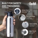 Clazkit Amaze 750ml Sporty Stainless Steel Water Bottle |ISI Certified |Leakproof, Rust-Free, BPA-Free, Durable for College, Fridge, Sports, Gym, Yoga & Office – Easy to Clean & Reusable - Image 3