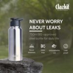 Clazkit Amaze 750ml Sporty Stainless Steel Water Bottle |ISI Certified |Leakproof, Rust-Free, BPA-Free, Durable for College, Fridge, Sports, Gym, Yoga & Office – Easy to Clean & Reusable - Image 4