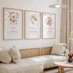 VIBBES Islamic Wall Art Set, Sabr Shukr Tawakkul Prints with Wooden Frames, 3-Piece Arabic Calligraphy Decor (Medium - 35cm x 25cm) - Image 4