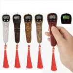 Sakar Digital Tasbeeh|Hand Tally Counter|Digital Counting Machine|Counter Jaap Mala For Counting Purpose With LED|ABS Plastic Rotating Prayer Beads With Digital Counter Beads(Pack Of 1)(Red Wooden). - Image 3