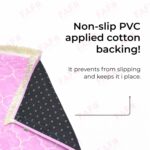 Combo of 2 Janamaz Velvet Prayer Mat | 1 Kid + 1 Adult (Pack of 2) | Soft Thick Islamic Prayer Rug Set for Children & Grown Ups | Premium Namaz Mat for Home, Ramdan, Hajj and Umrah (Pink) - Image 6