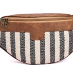 K London Multicolor Canvas Waist Bag for Men & Women | Stylish Travel Fanny Pack with Adjustable Strap | Passport Holder, Belt Pouch for Outdoor, Running, Daily Use | Lightweight Crossbody Bag - Image 4