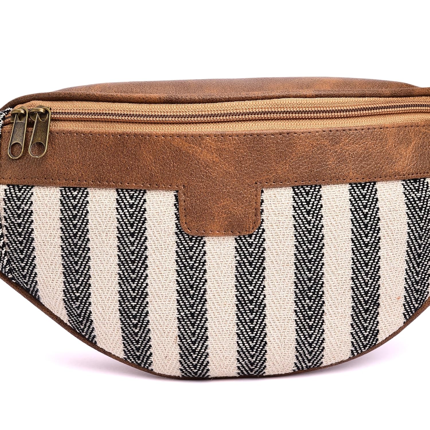 K London Multicolor Canvas Waist Bag for Men & Women | Stylish Travel Fanny Pack with Adjustable Strap | Passport Holder, Belt Pouch for Outdoor, Running, Daily Use | Lightweight Crossbody Bag - Image 4