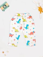 Baby Muslim Cotton Beehive Pattern Top & Pyjama Set | Soft & Breathable Summer Wear Cloth | Comfortable Collar-Free Jablas Dress for Baby Boys & Girls | Newborn Baby Clothes - Image 6