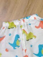 Baby Muslim Cotton Beehive Pattern Top & Pyjama Set | Soft & Breathable Summer Wear Cloth | Comfortable Collar-Free Jablas Dress for Baby Boys & Girls | Newborn Baby Clothes - Image 8