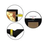 Hawai Silver Plated Mecca Madina Ayatul Kursi Islamic Photo Frame | Engineered Wood Wall Hanging Muslim Home Decor | Quran Verse Islamic Quotes Frame for Home Office Mosque | Size 13 x 9 Inch | SFDI573_FNCY_BLKFRM - Image 5