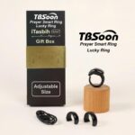 Fashion Tasbih Smart Ring, Tasbeeh Counters, Prayer Direction Indicator Guide,5 Azan Alarm Clock,Forgiveness,Electronic Rosary,Eid al-Fitr Eid al-Adha Ramadan Gift for men women, Black Adjustable Size - Image 3