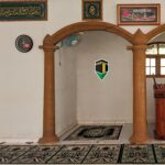 woopme ® Qibla Theme Compass Arrow Direction Sticker Wall Floor Prayer Room Home House Vinyl Printed Praying Stickers L x H 15 x 25 Cms - Image 3