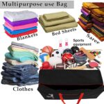 Storite Extra Large Moisture Proof 236 L Heavy Duty 1680 Denier Nylon Multi-Purpose Toys Storage Bag/Stationery Paper/Blankets/Clothes Storage Bag (Red Black, 113x39.5x53 cm) - Image 5