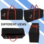 Storite Extra Large Moisture Proof 236 L Heavy Duty 1680 Denier Nylon Multi-Purpose Toys Storage Bag/Stationery Paper/Blankets/Clothes Storage Bag (Red Black, 113x39.5x53 cm) - Image 7