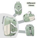 Storite Nylon 53 Cm Imported Multi Purpose Travel Duffle Bag for Women with Dry and Wet Pocket, Lightweight Waterproof Backpack Carry Luggage Bag with Shoe Compartment (Pista Green, 53 x 23 x 24 cm) - Image 8