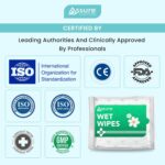 Antibacterial Wet Wipes 60 Counts – Soft on Skin, Natural Formula, 99.99% Germ Protection, Gentle & Refreshing Everyday Hygiene Wipes - Pack of 2, (30 Each) - Image 4