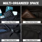 Chest Bag for Men | Crossbody Bags for Men | Lightweight Travel Waist Pouch for Running, Biking, and Everyday Essentials, Black - Image 4