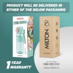 MILTON Calvin 1000 2-in-1 Sip or Gulp Lid Water Bottle 1 ltr | Unbreakable | BPA-Free, One-Click Open, Leak-Proof, Crystal Clear Design, Sipper Water Bottle For Office, School, College, gym set, Green - Image 10